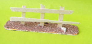 preparazione del terreno su cui è posizionata la staccionata