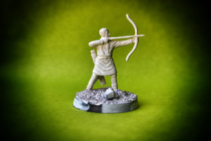 Soldatino plastica scala 1/72 trattato col primer bianco