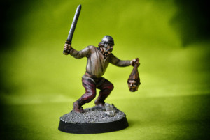 Guerriero Celta,miniatura in plastica 28mm Warlord Games,pittura giallinovagabondo