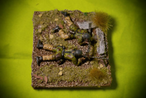German Fallschirmjäger MG42 team , soldatini in plastica scala 1/72,pittura giallinovagabondo