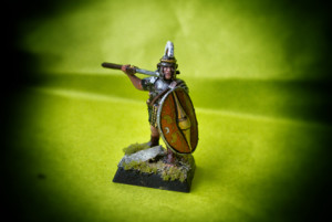 Pretoriano,miniatura 28mm plastica Warlord Games,pittura giallinovagabondo