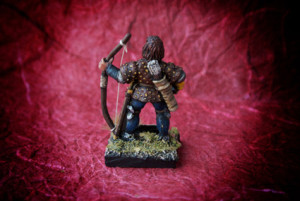 Captain of Archers, miniatura metallo 28mm Front Rank,pittura Giallinovagabondo