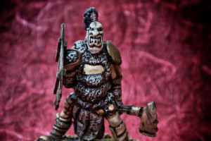 Ogre, miniatura resina scala 28mm, rielaborazione e pittura giallinovagabondo