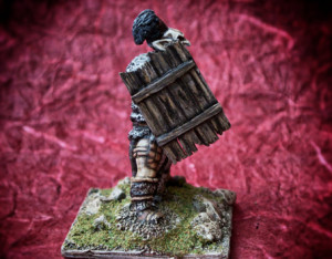 Ogre, miniatura resina scala 28mm, rielaborazione e pittura giallinovagabondo