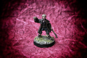 Pew il pirata,miniatura in metallo 28mm Wargames Foundry,pittura giallinovagabondo