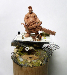 posizionamento della miniatura sulla piattaforma