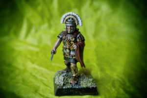 Centurione Praetorian Guard,miniature 28mm plastica Warlord Games,pittura giallinovagabondo