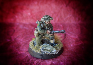 Canadian Enginer,miniatura 28mm metallo Warlord Games,pittura giallinovagabondo