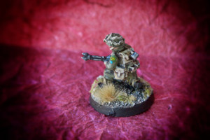 Canadian Enginer,miniatura 28mm metallo Warlord Games,pittura giallinovagabondo