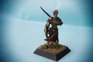 Undead Warrior, miniatura metallo 28mm Rackam,pittura giallinovagabondo
