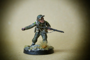 Canadian BREN LMG Infantry Squad,miniature 28 mm plastica Warlord Games,pittura giallinovagabondo