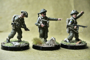 Canadian Infantry, miniature in plastica 28mm Warlord Games,pittura giallinovagabondo