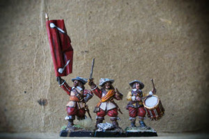 Swedish Command Group,miniature plastica 28mm Warlord Games,pittura giallinovagabondo