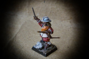 Colonel, Yellow Regiment Swedish Infantry, miniatura plastica 28mm Warlord Games,pittura giallinovagabondo