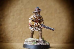 Miliziano Guerra Indipendenza Americana,miniatura 28 mm metallo Perry Miniatures, pittura giallinovagabondo