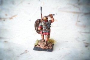 Early Imperial Romans Auxiliaries, miniatura 28mm plastica Warlord Games, pittura giallinovagabondo