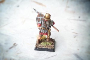 Early Imperial Romans Auxiliaries, miniature 28mm plastica Warlord Games, pittura giallinovagabondo
