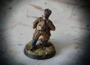 Red Army anti Tank Grenadier, miniatura plastica 28mm Warlord Games,pittura giallinovagabondo