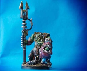 Runtherd, miniatura in plastica 28mm Games Workshop, pittura giallinovagabondo