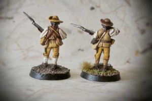 Southern Militia AIW, miniature metallo 28 mm Perry Miniatures,pittura Giallinovagabondo