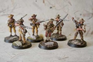 Southern Militia AIW, miniature metallo 28 mm Perry Miniatures,pittura Giallinovagabondo
