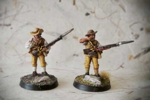 Southern Militia AIW, miniature metallo 28 mm Perry Miniatures,pittura Giallinovagabondo