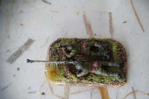 Soviet Anti Tank Team, miniature plastica Zvezda scala 1/72, pittura giallinovagabondo