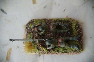 Soviet Anti Tank Team, miniature plastica Zvezda scala 1/72, pittura giallinovagabondo