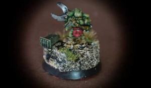 Gretchin Armiere, miniatura in metallo scala 28mm Games Workshop,pittura Giallinovagabondo