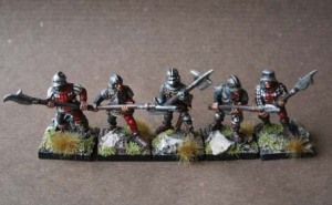 English Billmen War of Roses,miniature Grenadier metallo 28mm,pittura giallinovagabondo