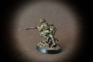 Imperial Japanese infantry,miniatura 28mm plastica Warlord Games,pittura giallinovagabondo