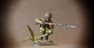 Imperial Japanese infantry,miniatura 28mm plastica Warlord Games,pittura giallinovagabondo
