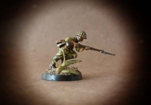 Imperial Japanese infantry,miniatura 28mm plastica Warlord Games,pittura giallinovagabondo