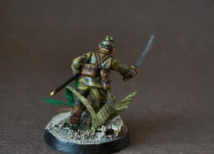 Japanese Officer,miniatura plastica 28mm Warlord Games,pittura giallinovagabondo