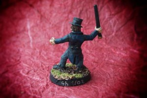 mister Hyde,miniatura 28mm metallo,Wargames Foundry,pittura giallinovagabondo