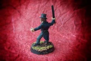 mister Hyde,miniatura 28mm metallo,Wargames Foundry,pittura giallinovagabondo