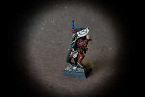Capitano Imperiale,miniatura in plastica 28mm Games Workshop,pittura giallinovagabondo