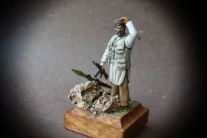 Combattente Talebano,miniatura Verlinden scala 1:35,pittura giallinovagabondo