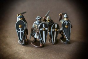 Sergenti Ospitalieri,miniature in metallo 28 mm Gripping Beast,pittura giallinovagabondo
